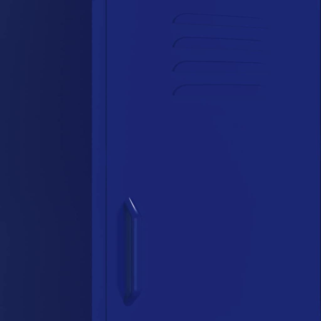 VidaXL Opbergkast Marineblauw - 42,5x35x101,5cm - 55% Korting!
