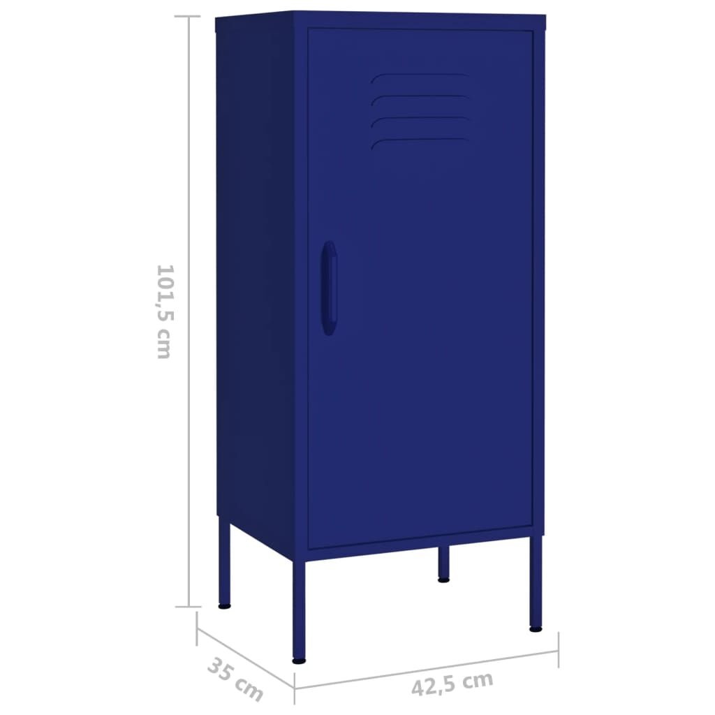 VidaXL Opbergkast Marineblauw - 42,5x35x101,5cm - 55% Korting!