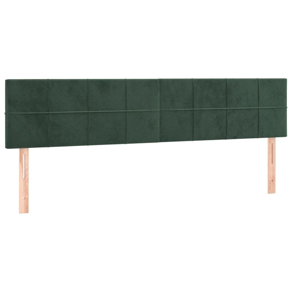 vidaXL 2x Hoofdbord Donkergroen Fluweel 100cm - 35% Korting!