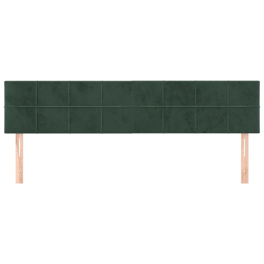 vidaXL 2x Hoofdbord Donkergroen Fluweel 100cm - 35% Korting!