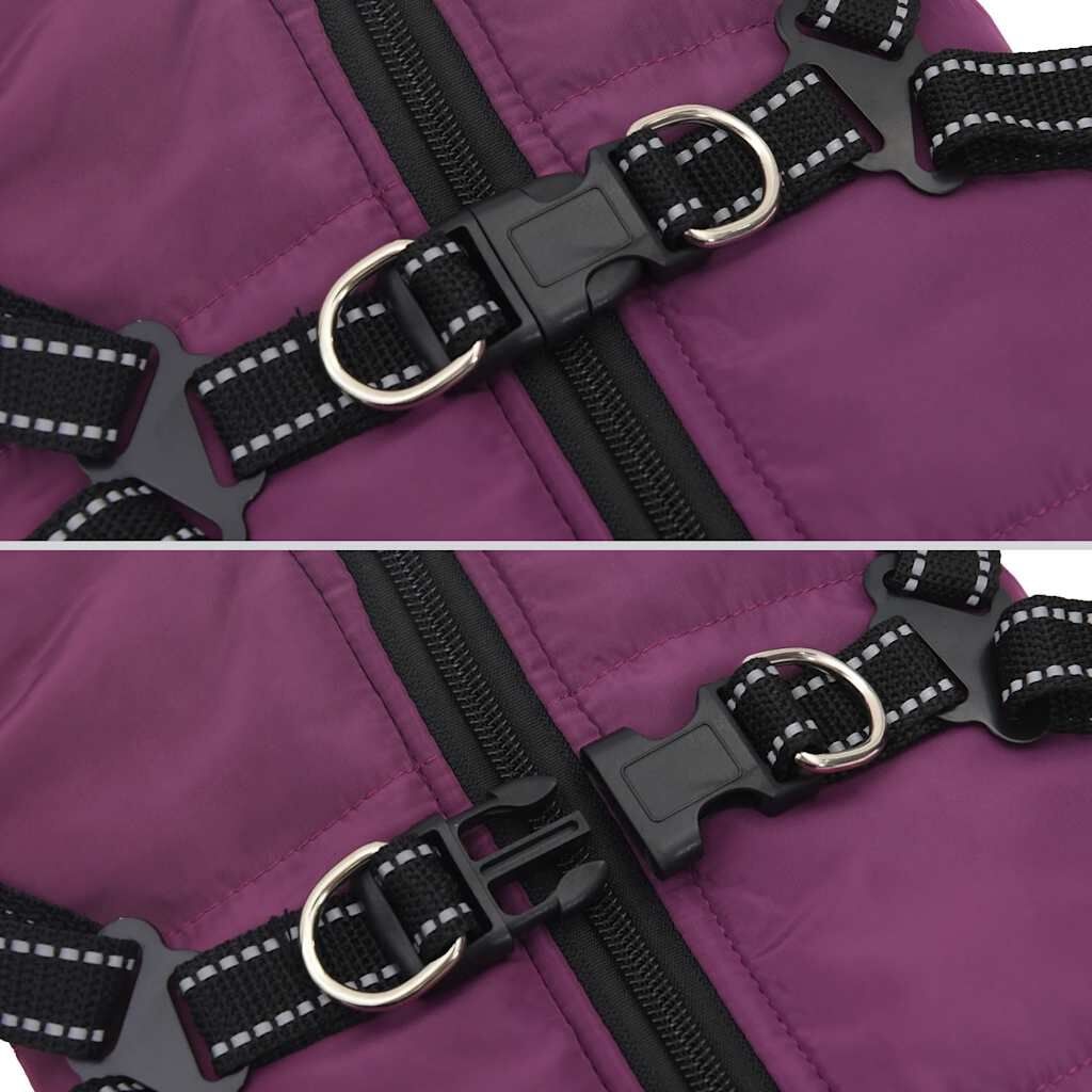 vidaXL Hondenjas met Harnas Paars L36 - 35% Korting!
