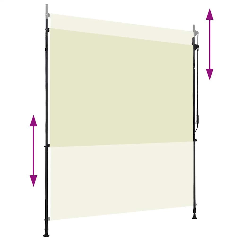 VidaXL Rolgordijn Buiten 200x270 Crème - 35% Korting!