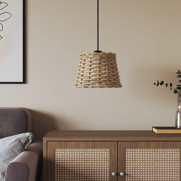 Wicker Plafondlampenkap Bruin Ø20cm - 35% Korting!