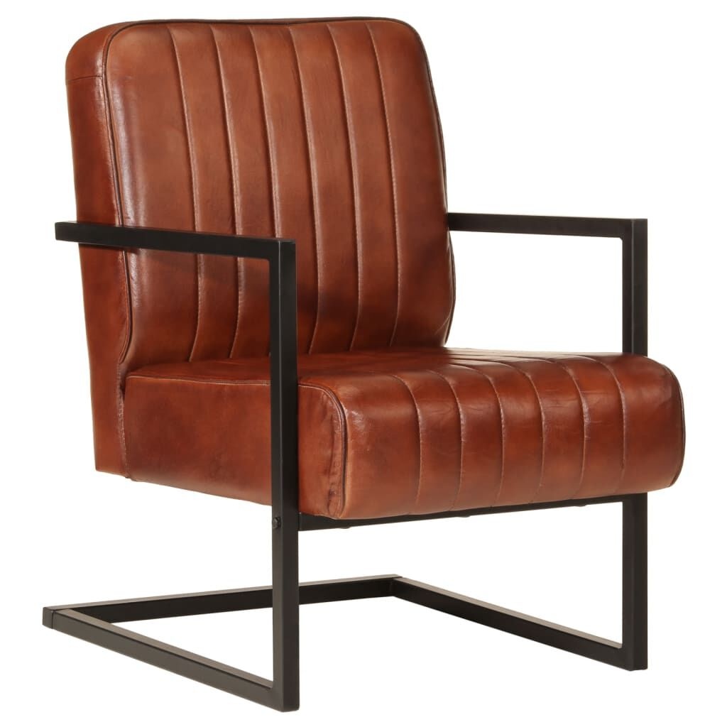 VidaXL Leren Fauteuil Bruin - 35% Korting! (Lichte Schade)