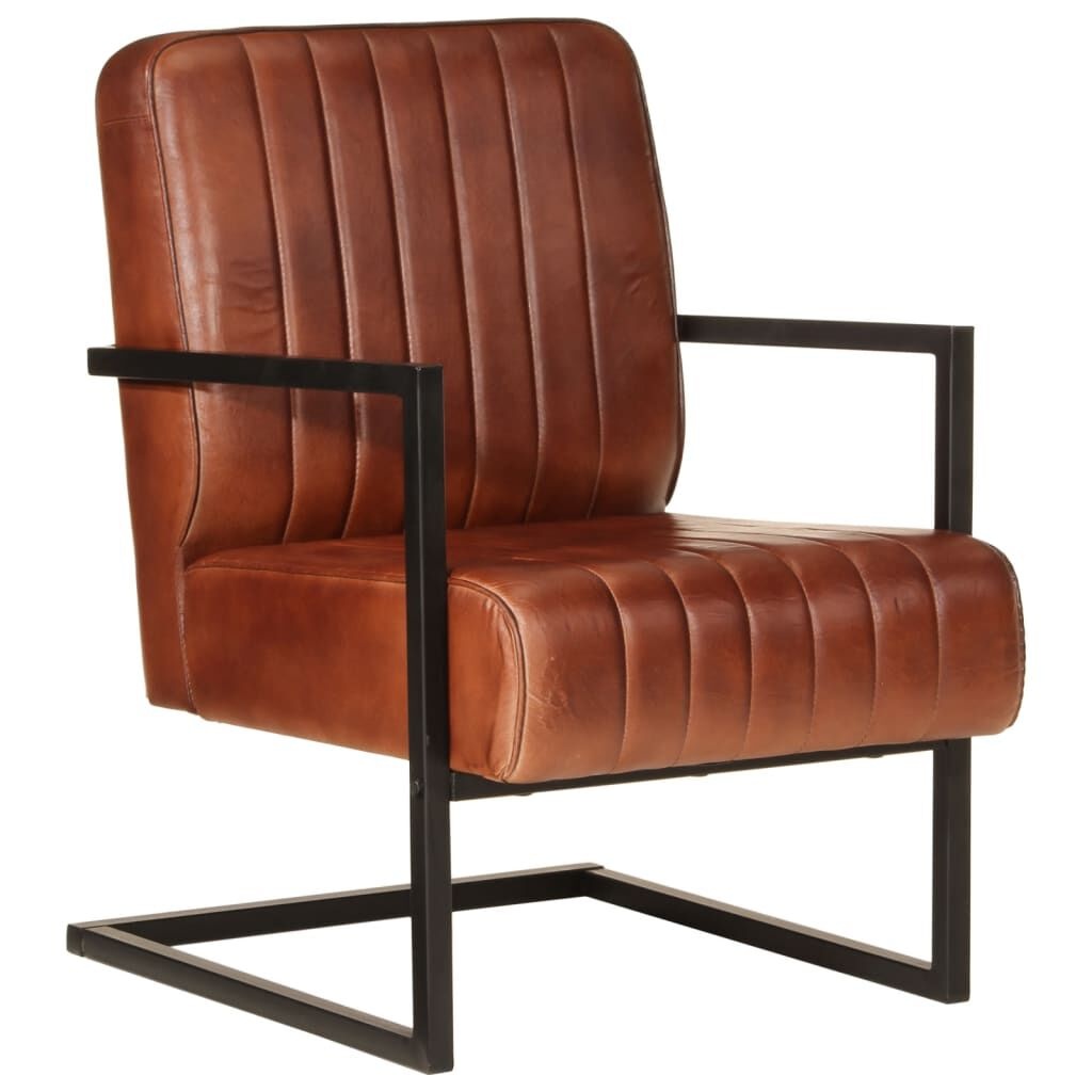 VidaXL Leren Fauteuil Bruin - 35% Korting! (Lichte Schade)