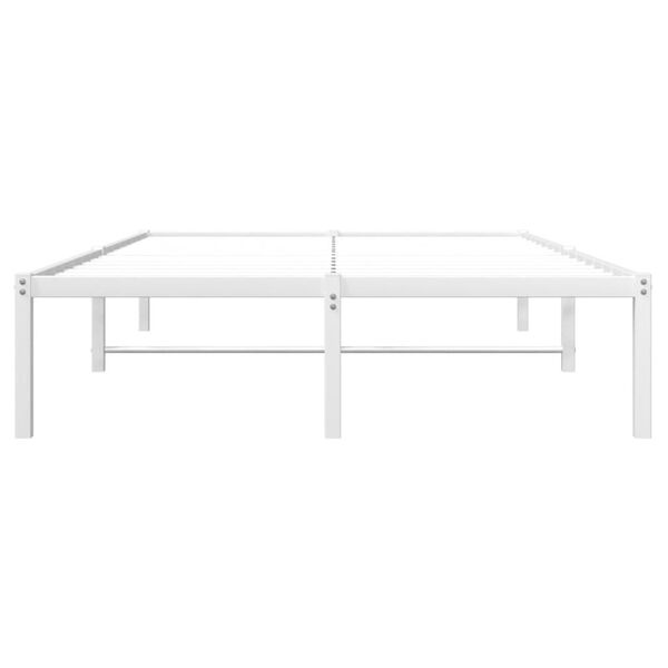vidaXL Bedframe Metaal Wit 120x200cm - 50% Korting!