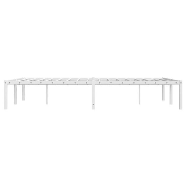 vidaXL Bedframe Metaal Wit 120x200cm - 50% Korting!