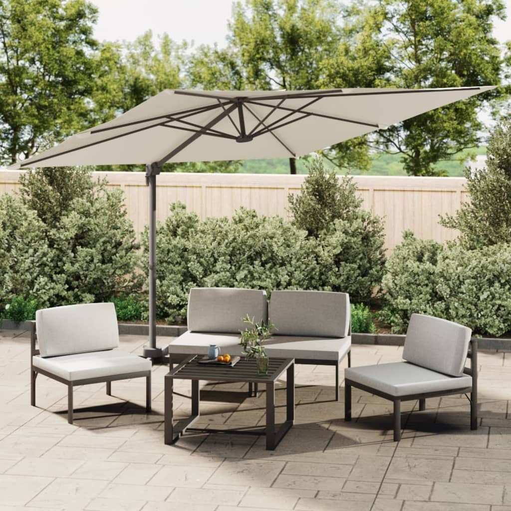 Zweefparasol 400x300 Zandwit - 60% Korting!
