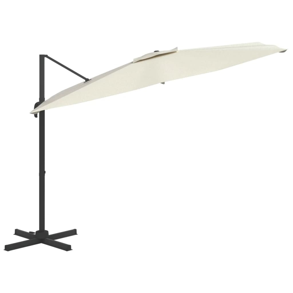 Zweefparasol 400x300 Zandwit - 60% Korting!