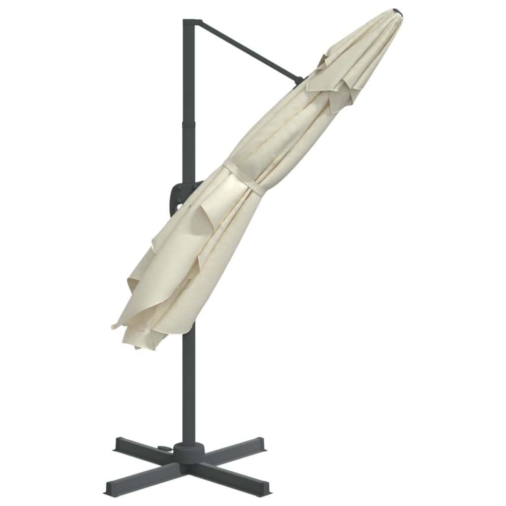 Zweefparasol 400x300 Zandwit - 60% Korting!