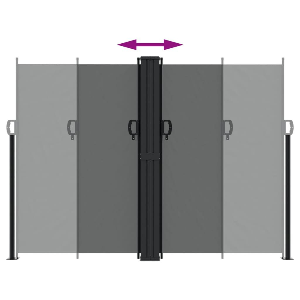 vidaXL Uittrekbaar Windscherm 180x600 Antraciet - 35% Korting!