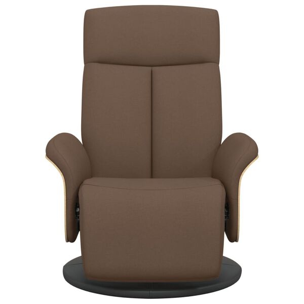Fauteuil met Voetensteun Bruin - 35% Korting! (Lichte Beschadiging)