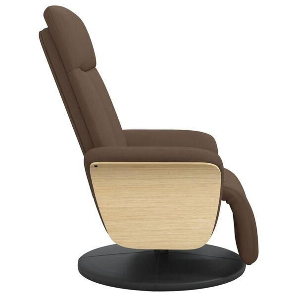 Fauteuil met Voetensteun Bruin - 35% Korting! (Lichte Beschadiging)