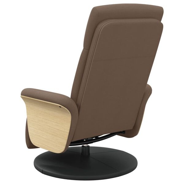 Fauteuil met Voetensteun Bruin - 35% Korting! (Lichte Beschadiging)