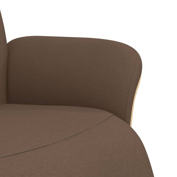 Fauteuil met Voetensteun Bruin - 35% Korting! (Lichte Beschadiging)