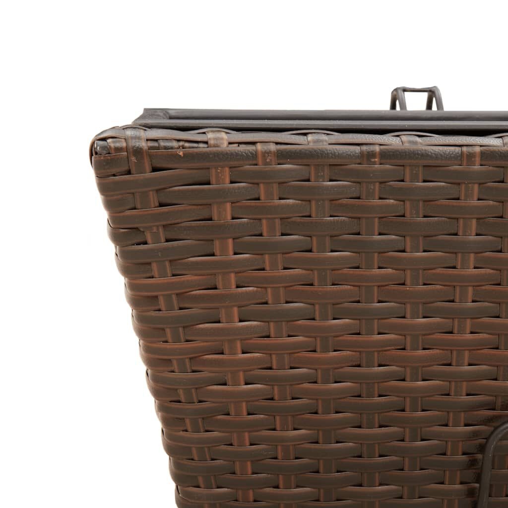 vidaXL Plantenbakken Bruin Rattan - 2 stuks - 35% Korting!