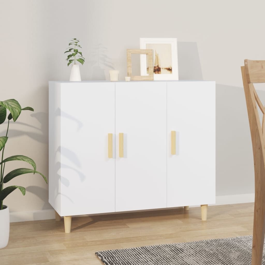 vidaXL Dressoir Wit 90cm - 35% Korting! (Lichte Verpakkingsschade)