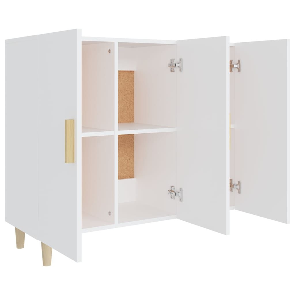 vidaXL Dressoir Wit 90cm - 35% Korting! (Lichte Verpakkingsschade)