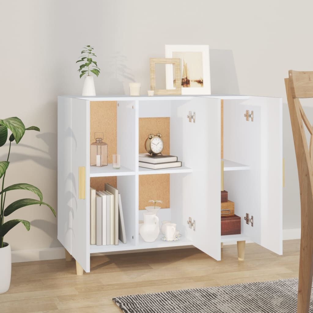 vidaXL Dressoir Wit 90cm - 35% Korting! (Lichte Verpakkingsschade)