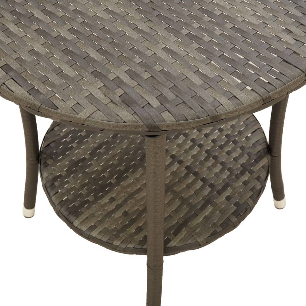 vidaXL Tuinstoelen Set + Tafel Grijs -35%! Verstelbaar