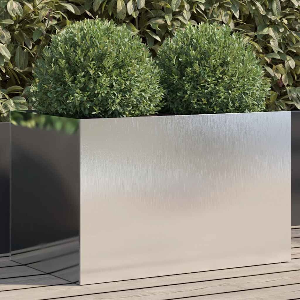 VidaXL Plantenbak RVS 62cm - 35% Korting! Krasje achterkant