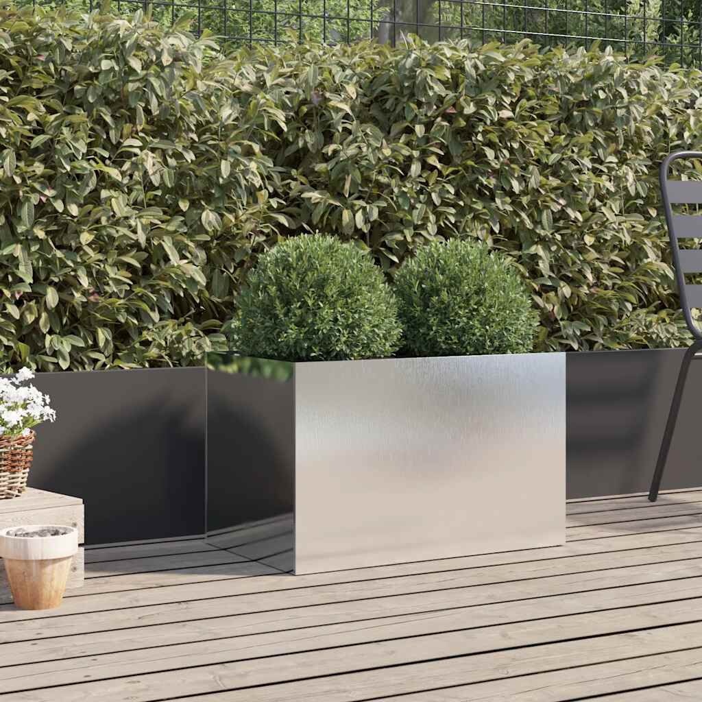 VidaXL Plantenbak RVS 62cm - 35% Korting! Krasje achterkant