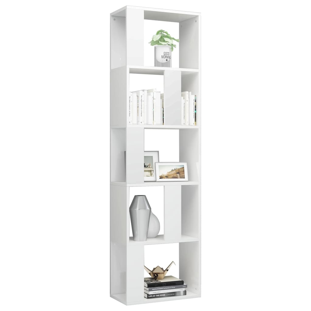 Boekenkast/Kamerscherm Hoogglans Wit - 35% Korting!