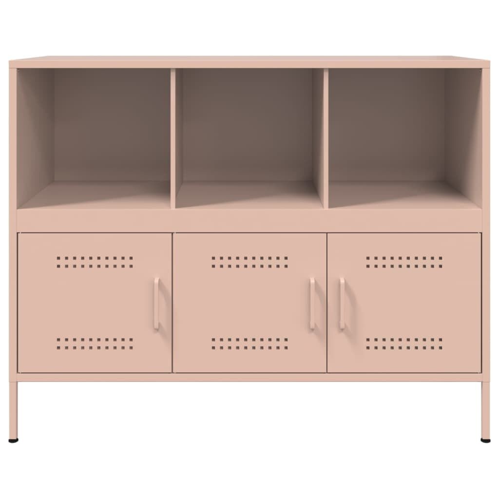 vidaXL Dressoir Staal Roze 100cm - 35% Korting!