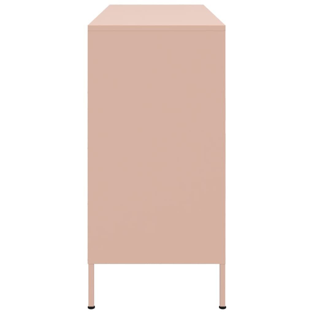 vidaXL Dressoir Staal Roze 100cm - 35% Korting!