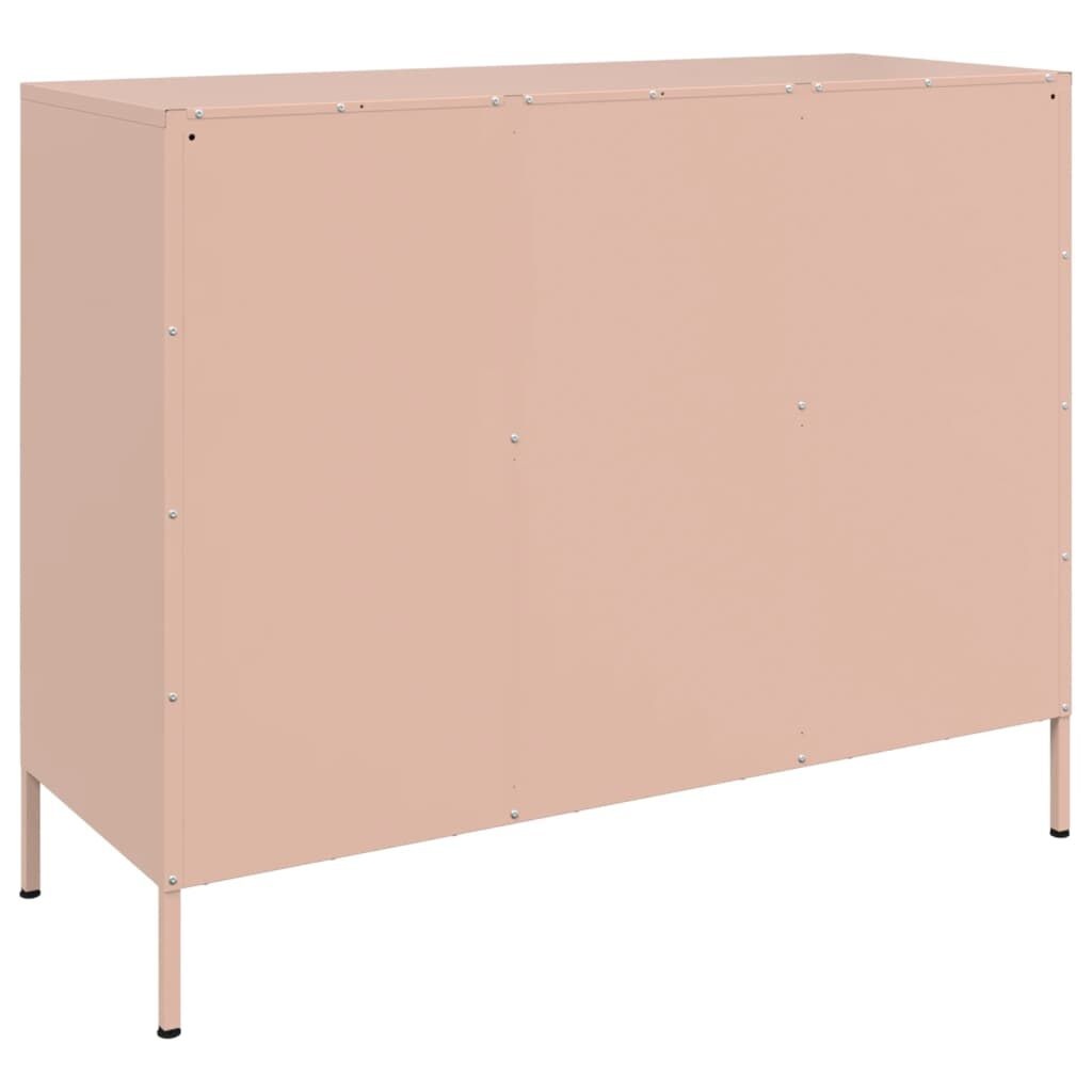 vidaXL Dressoir Staal Roze 100cm - 35% Korting!