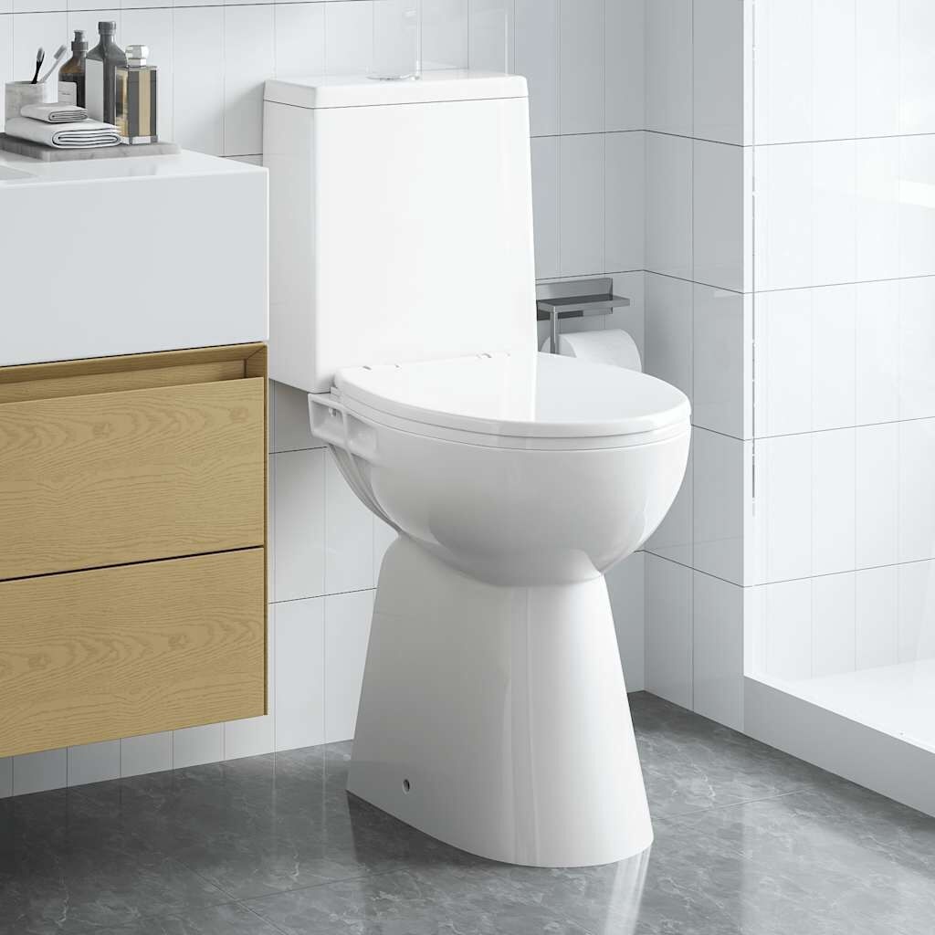 Verhoogd Toilet - VidaXL Randloos + Softclose - 41% Korting!