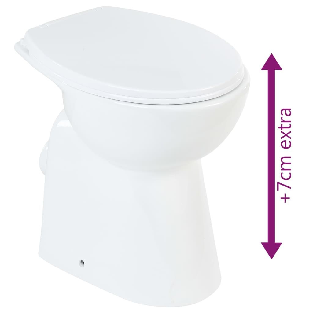 Verhoogd Toilet - VidaXL Randloos + Softclose - 41% Korting!