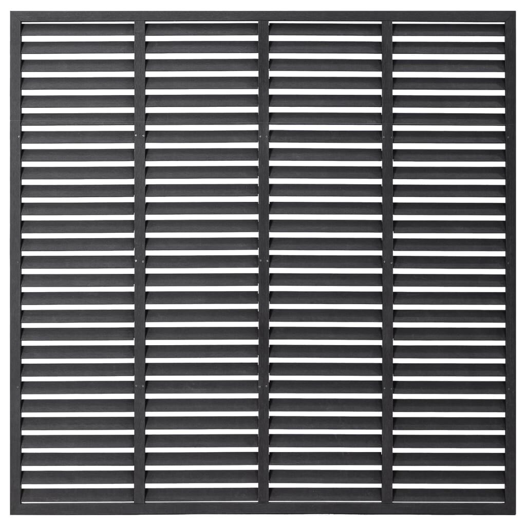 vidaXL Lamellenhek Grijs 180x180cm - 41% Korting!