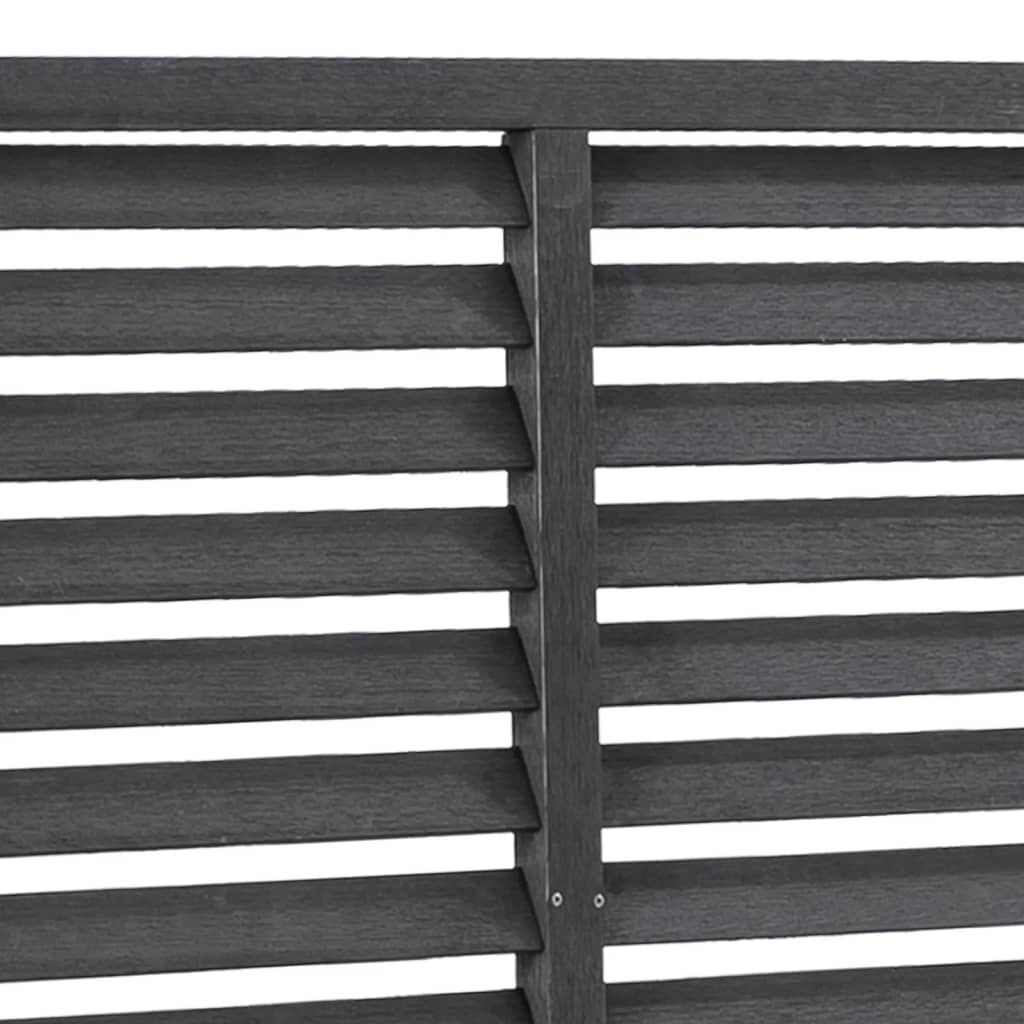 vidaXL Lamellenhek Grijs 180x180cm - 41% Korting!