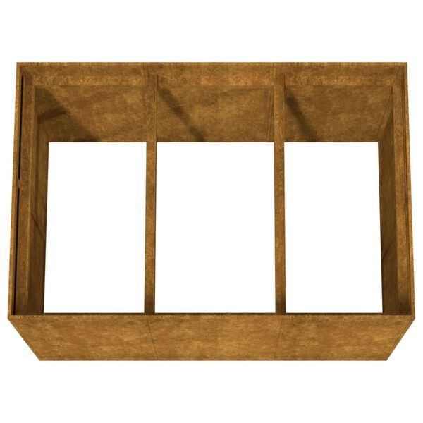 Plantenbak Cortenstaal 120x80x80cm - 60% Korting!