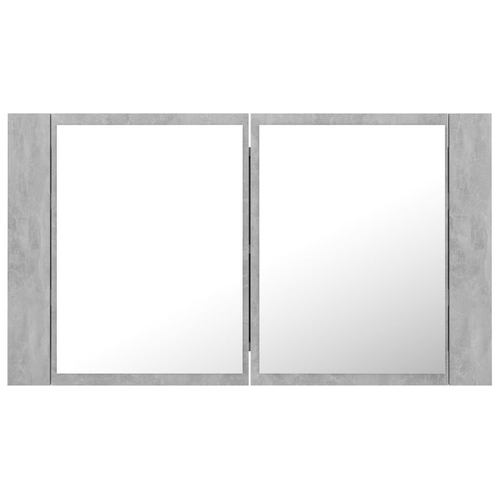 vidaXL Badkamerkast Spiegel+LED Grijs -35%! Super Deal!