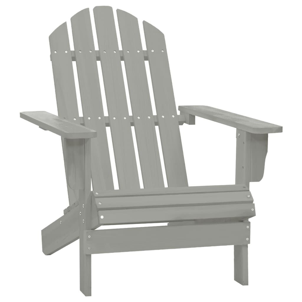 Adirondack Tuinstoel + Tafel Grijs -55% Korting! Krasjes