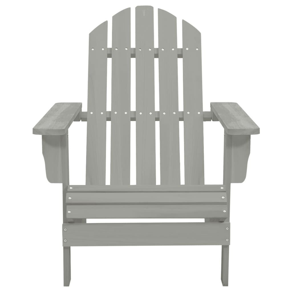 Adirondack Tuinstoel + Tafel Grijs -55% Korting! Krasjes