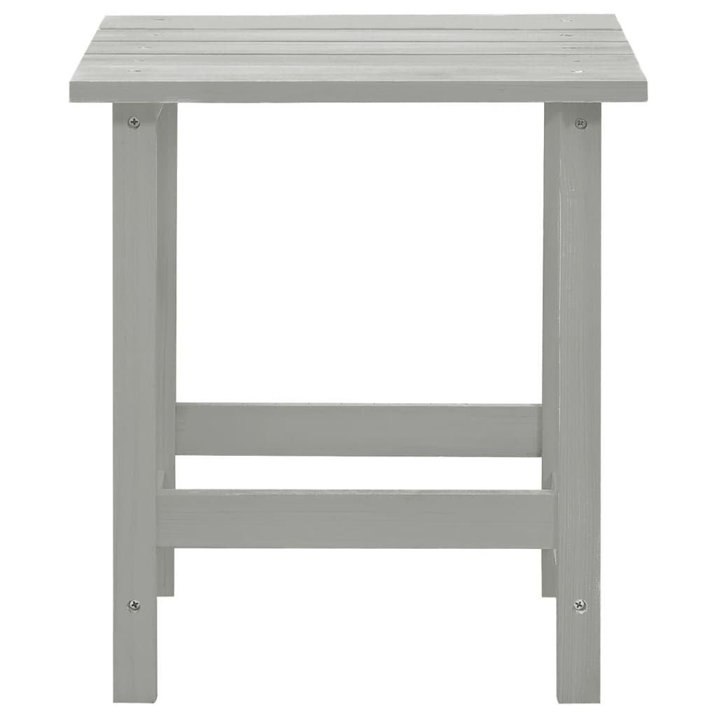 Adirondack Tuinstoel + Tafel Grijs -55% Korting! Krasjes