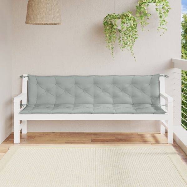 Tuinbankkussens 200x50cm Lichtgrijs - 35% Korting!