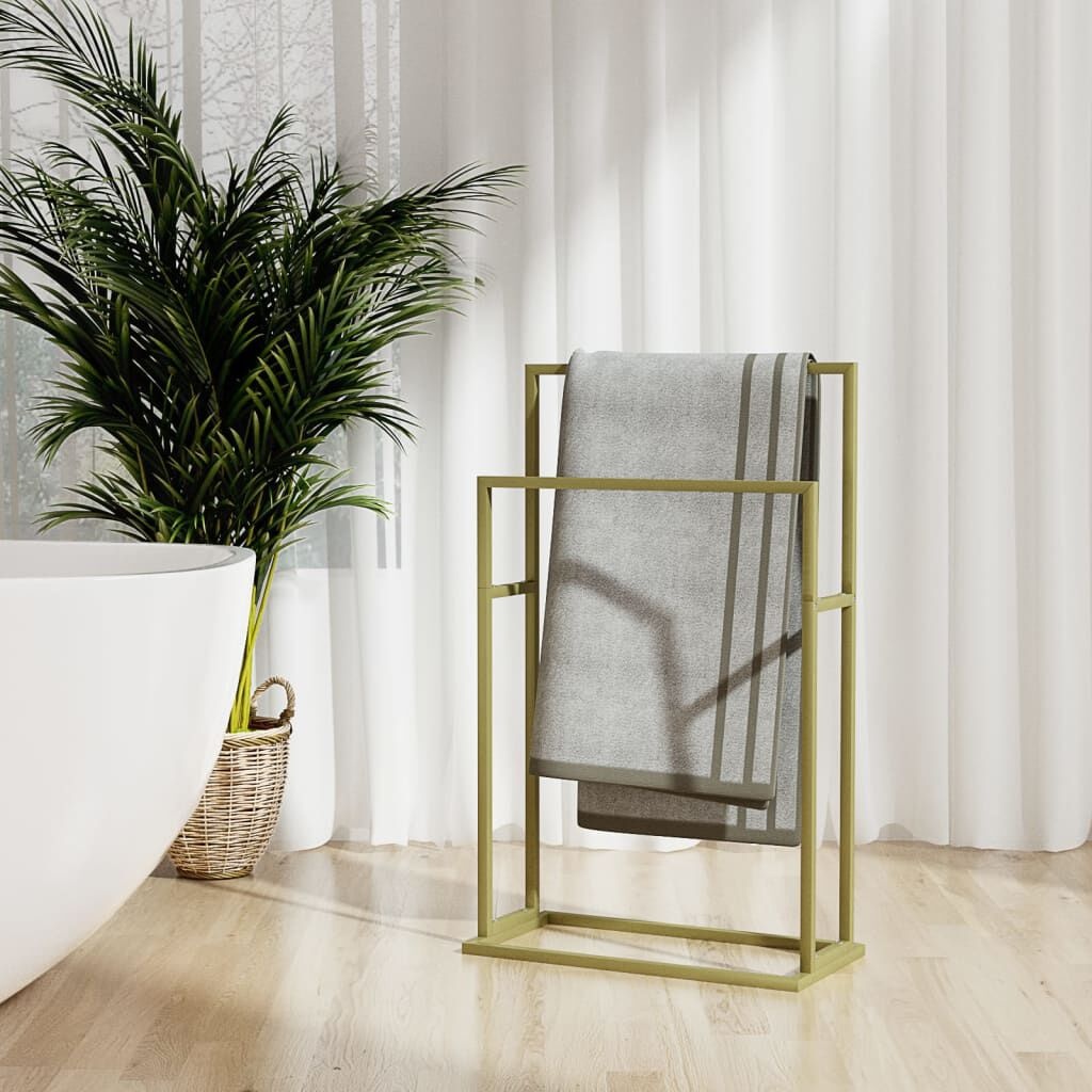 vidaXL Handdoekenrek Goud - 35% Korting! Vrijstaand & Nieuw