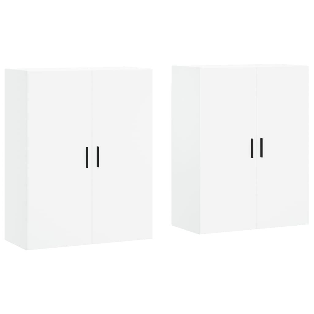 vidaXL Hangkasten (2x) Wit - 69,5cm - 35% Korting!