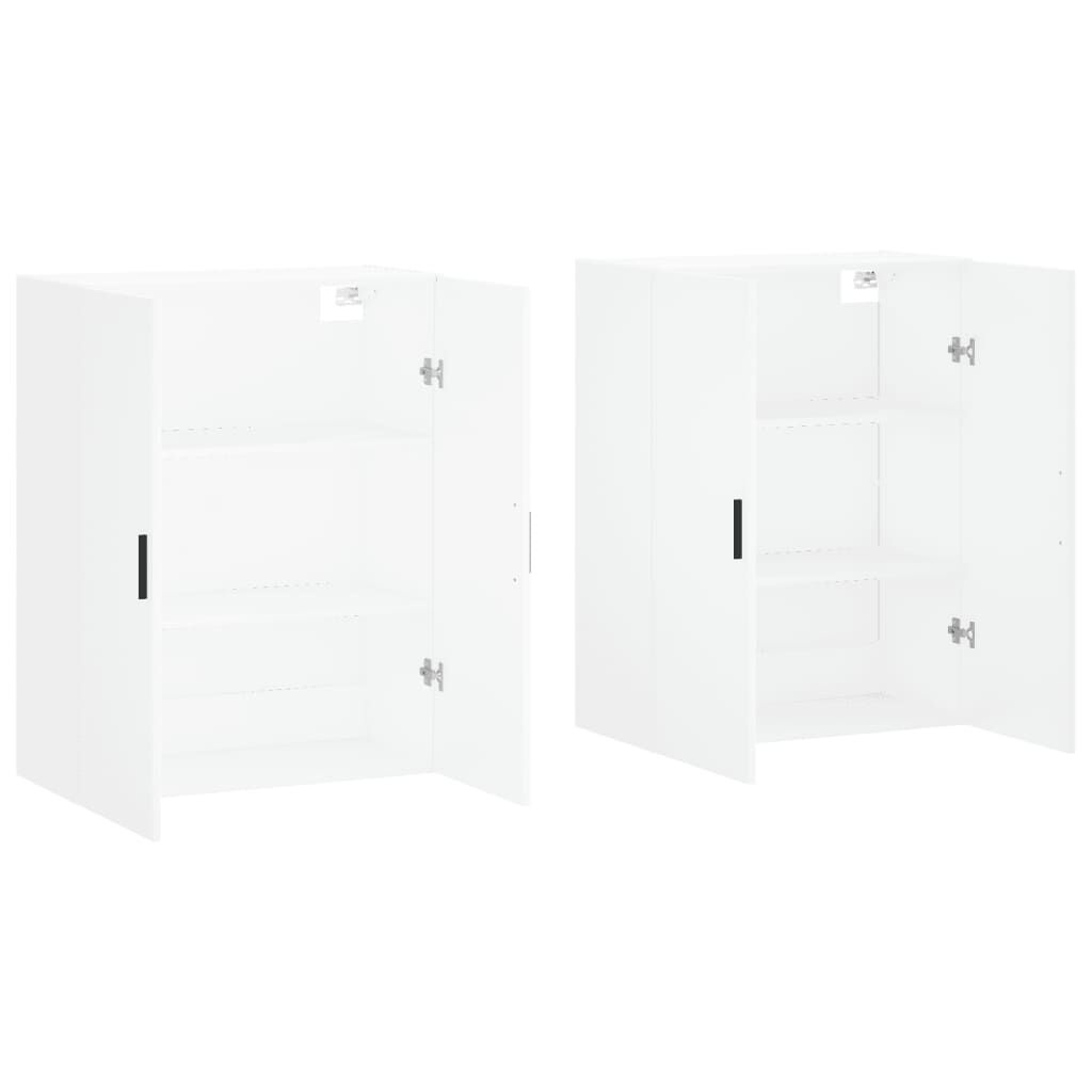 vidaXL Hangkasten (2x) Wit - 69,5cm - 35% Korting!