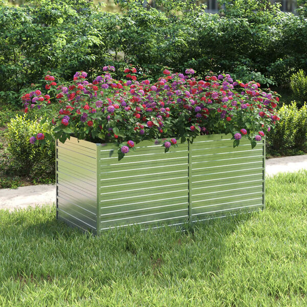 VidaXL Verhoogde Plantenbak 160cm - Gegalvaniseerd - 35% Korting!