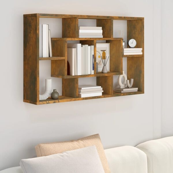 Wandschap Gerookt Eiken 85cm - 35% Korting! Zo Goed Als Nieuw