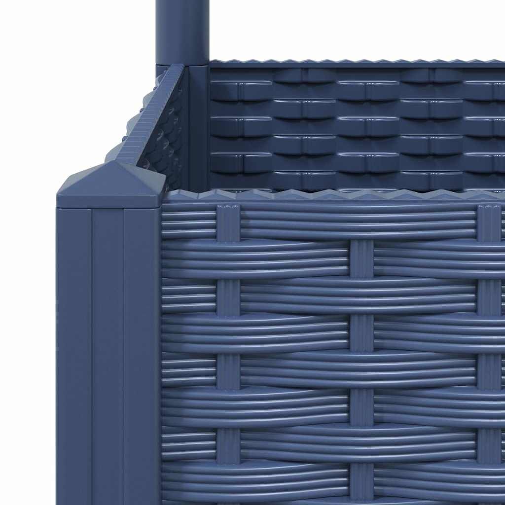 VidaXL Plantenbak met Latwerk 120cm - Donkergrijs - 41% Korting!