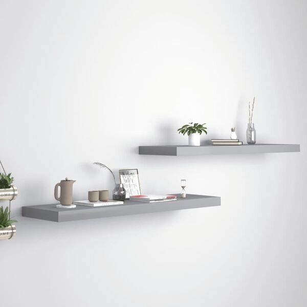 Wandschappen Grijs (90cm) - 55% Korting! Krasjes