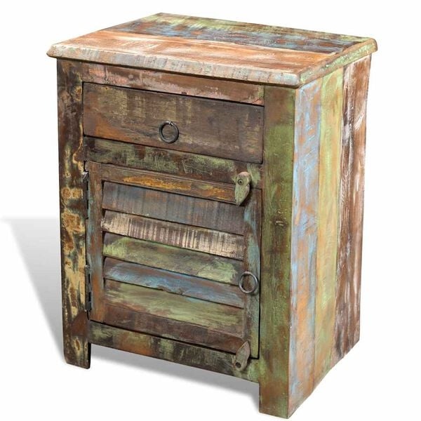 VidaXL Bijzettafel Gerecycled Hout - 35% Korting!