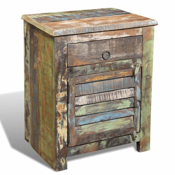 VidaXL Bijzettafel Gerecycled Hout - 35% Korting!
