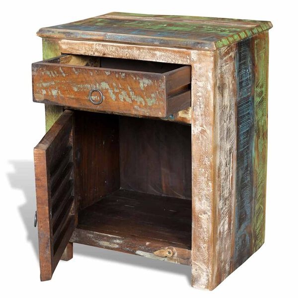VidaXL Bijzettafel Gerecycled Hout - 35% Korting!